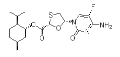 5-(4-Amino-5-fluoro-2-oxo-1(2H)-pyrimidinyl)-1,3-oxathiolane-2-carboxylic acid 5-methyl-2-(1-methylethyl)cyclohexyl ester(147126-75-8)